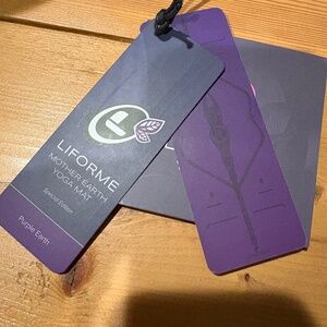 Liforme Purple Mother Earth Yoga Mat With Carrying Bag  - Brand New Never Opened